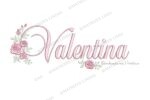 Matriz de bordado valentina raminho de flores BP