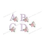 Matriz de Bordado - Coleção Mini Alfabeto Florzinha