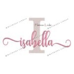 Matriz de Bordado - Nome Isabella Sobreposto