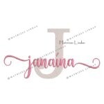 Matriz de Bordado - Nome Janaína Sobreposto