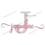 Matriz de Bordado - Nome Jaqueline Sobreposto