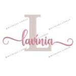 Matriz de Bordado - Nome Lavínia Sobreposto
