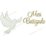 Matriz de Bordado - Pombo Meu Batizado