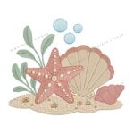 Matriz de Bordado - Estrela e Conchas